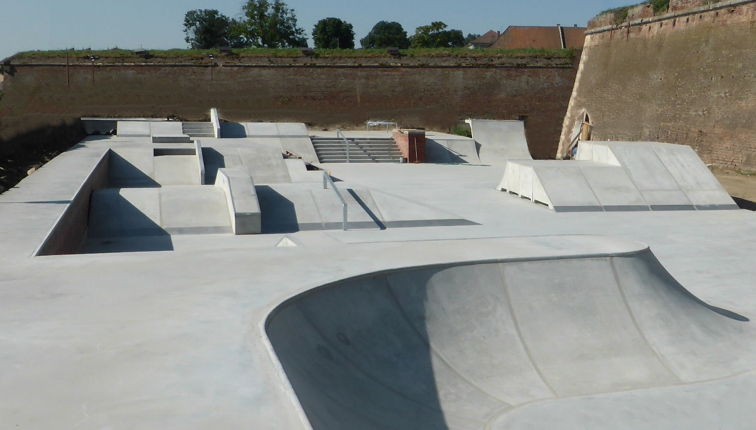 Realisierte Skate-Anlage