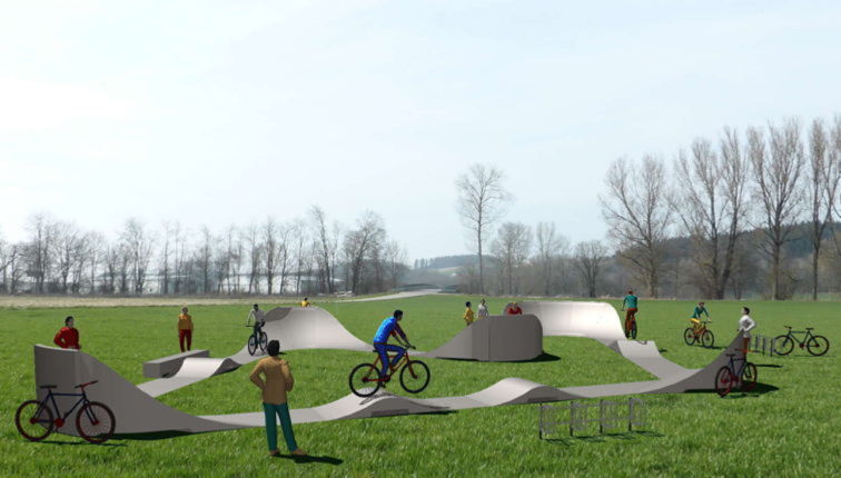 Pumptrack Modulaufbau