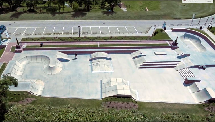 Bastion Skatepark in Alba Iulia mit modularen Beton-Elementen.