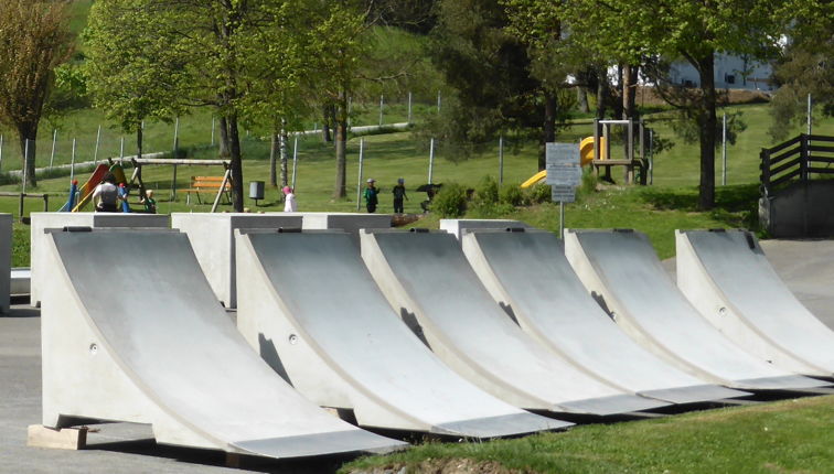 Skate-Elemente als Beton-Fertigteil-Module